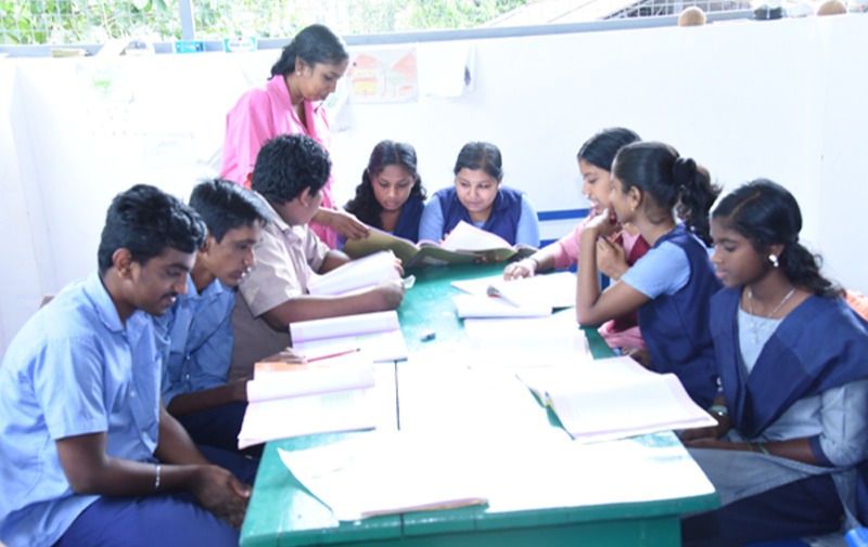 Empowering young minds through inclusive education – students at Manovikas Special School engaged in therapy-integrated learning for intellectual development.